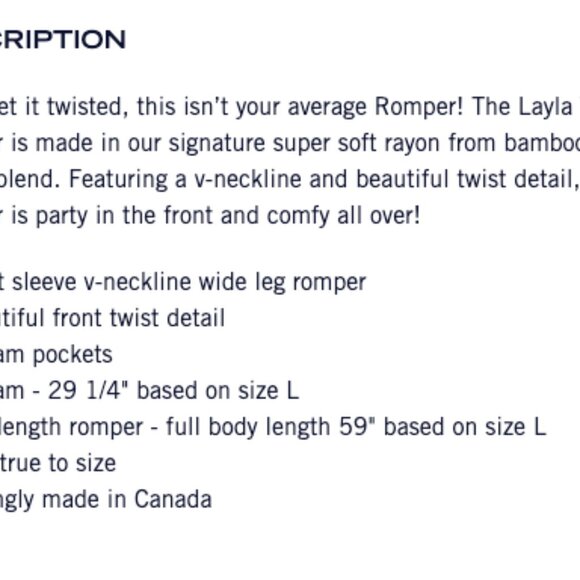 BNWT Smash + Tess Layla Twist Romper, Black, XL - Picture 3 of 5